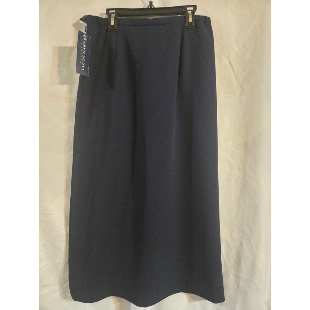 Women's Karen Scott Long Navy Skirt Size 8P